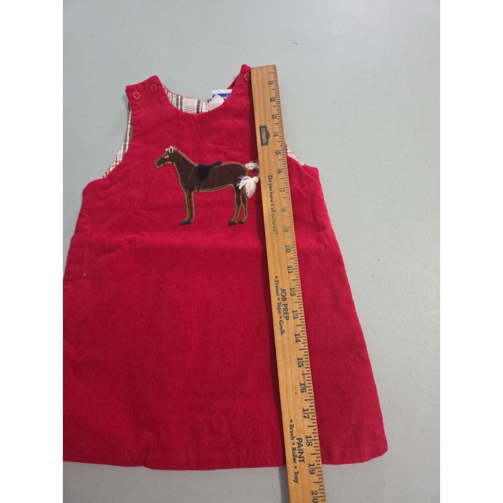 bailey boys dress horse dress corduroy red 3t - Picture 5 of 6